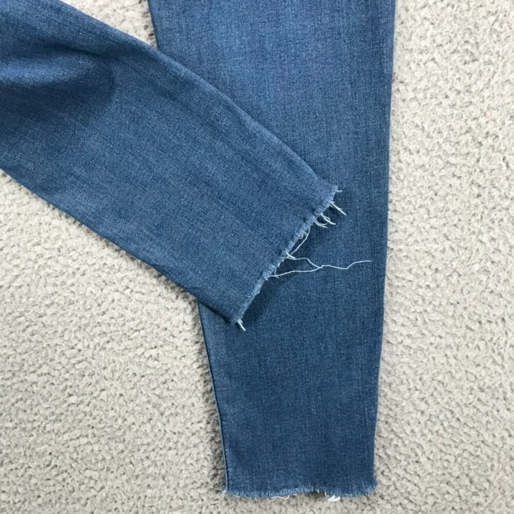 DEMOCRACY Jeans Womens Size 6 Skinny‎ Distressed Mid Rise Raw Hem Stretch Denim - Picture 4 of 15